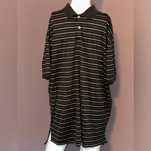 Polo by Ralph Lauren‎ Short Sleeve Black/White Stripe Polo Shirt, Size XL